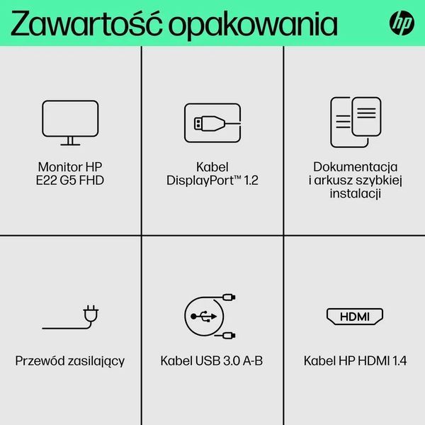 Монітор HP E22 G5 (6N4E8AA) 022657 фото