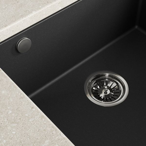Односекційна мийка LAVEO Ibiza SBI 710U Чорний 46x56 2123576 фото