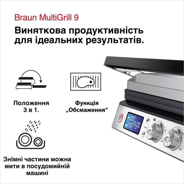 Електрогриль притискний Braun MultiGrill 9 CG 9043 012529 фото