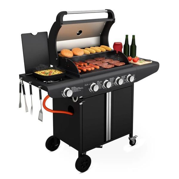 Гриль газовий стаціонарний Koler Relish v1 Black 012222 фото