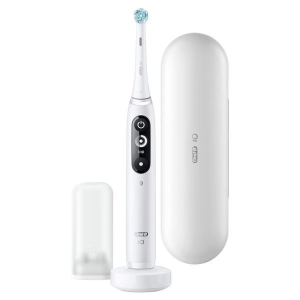 Электрическая зубная щетка Oral-B iO Series 7 Connected Rechargeable Electric Toothbrush White Alabaster (IO7 M7.2A1.1B WT) 012807 фото