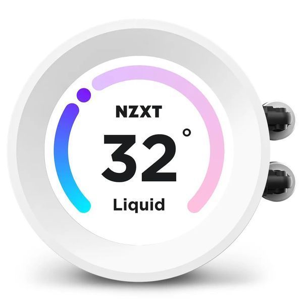 Водяное охлаждение NZXT Kraken Elite 240 RGB White (RL-KR24E-W1) 013202 фото