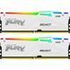 Память для настольных компьютеров Kingston FURY 64GB (2x32GB) DDR5 5600MHz Beast White RGB (KF556C40BWAK2-64) 033840 фото 1