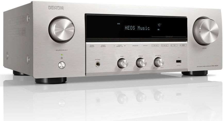 Стереопідсилювач DENON DRA-900H Сріблястий, 8K, HDMI eARC, ігрові режими VRR, QFT, ALLM, BT, AirPlay2, Wi-Fi, Multiroom HEOS 600242 фото