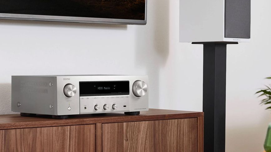 Стереопідсилювач DENON DRA-900H Сріблястий, 8K, HDMI eARC, ігрові режими VRR, QFT, ALLM, BT, AirPlay2, Wi-Fi, Multiroom HEOS 600242 фото