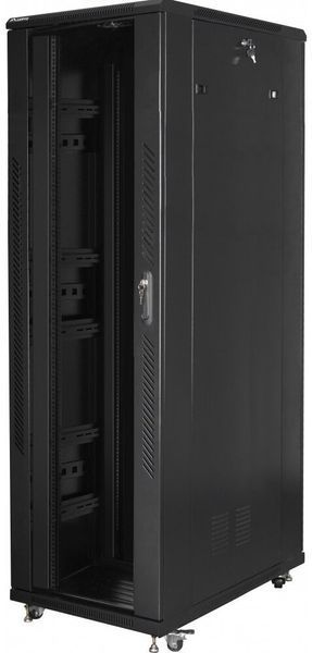 Шафа RACK LANBERG 19" 42U FF01-8842-12BL 800 x 800 мм, стояча, чорна 470987 фото