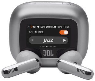 Навушники внутрішньоканальні JBL Live Flex 3 ANC Сріблястий 2015879 фото
