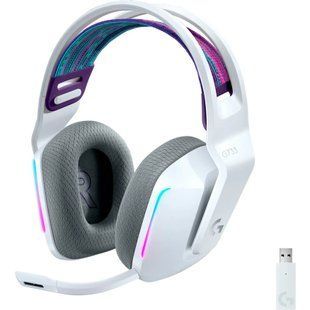 Навушники з мікрофоном Logitech G733 Lightspeed Wireless RGB White (981-000883) 326435ua фото