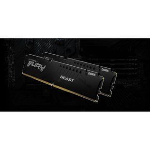 Пам'ять для настільних комп'ютерів Kingston FURY 64 GB (2x32GB) DDR5 6000 MHz Beast (KF560C30BBK2-64) 033841 фото