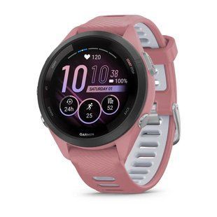 Смарт-годинник Garmin Forerunner 265S Black Bezel w. Light Pink Case and Light Pink/Whitestone S. Band (010-02810-05/15/55 035077 фото