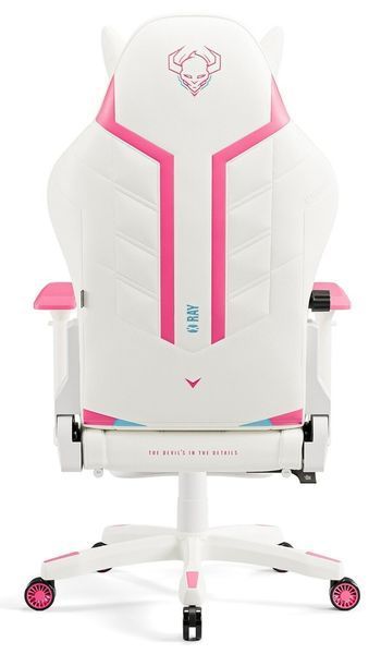 Ігрове крісло DIABLO CHAIRS X-Ray 2.0 Small Біло-рожеве 2070493 фото