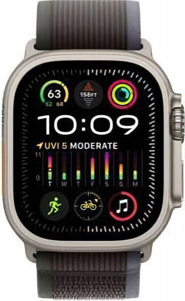 Смарт-годинник Apple Watch Ultra 2 GPS + Cellular 49mm Titanium Case with Blue/Black Trail Loop - M/L (MRF63) 035027 фото