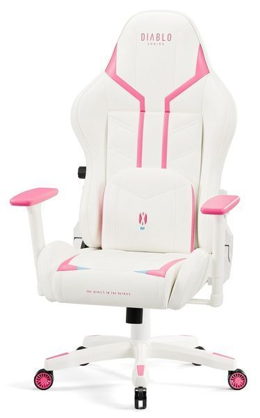Ігрове крісло DIABLO CHAIRS X-Ray 2.0 Small Біло-рожеве 2070493 фото