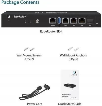 Маршрутизатор (роутер) Ubiquiti EdgeRouter 4 (ER-4) 500334ua фото