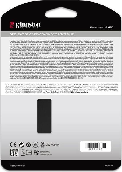 SSD накопитель Kingston KC600 512 GB (SKC600/512G) 298482 фото
