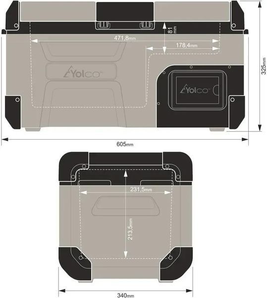 Портативный холодильник Yeticool Yolco FCX18 Cream 597785 фото