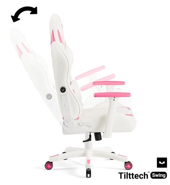 Ігрове крісло DIABLO CHAIRS X-Ray 2.0 Small Біло-рожеве 2070493 фото