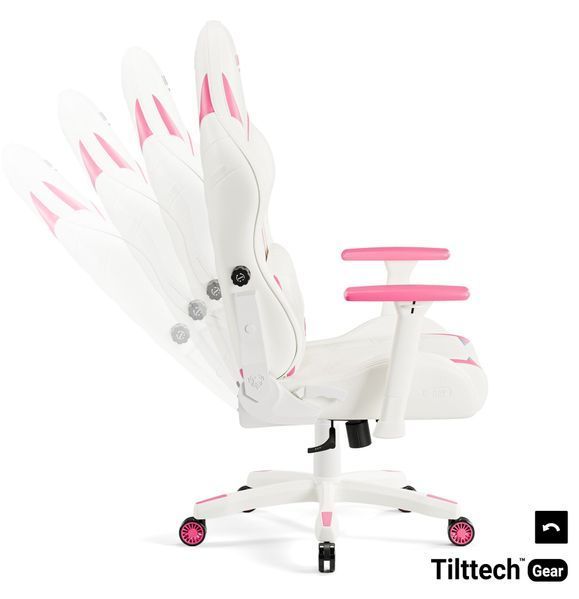 Ігрове крісло DIABLO CHAIRS X-Ray 2.0 Small Біло-рожеве 2070493 фото