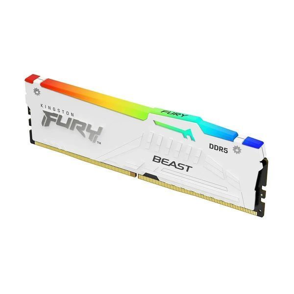 Память для настольных компьютеров Kingston Fury 32 GB (2x16GB) 5200 MHz Beast White RGB (KF552C40BWAK2-32) 504247 фото