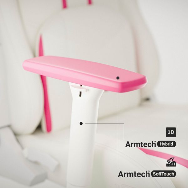 Ігрове крісло DIABLO CHAIRS X-Ray 2.0 Small Біло-рожеве 2070493 фото