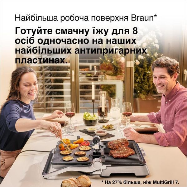 Электрогриль прижимной Braun MultiGrill 9 CG 9047 012530 фото