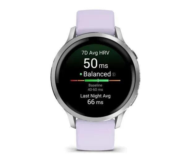 Смарт-годинник Garmin Venu 4 41 mm Silver with Periwinkle Silicone Band (010-03013-01) 614739 фото