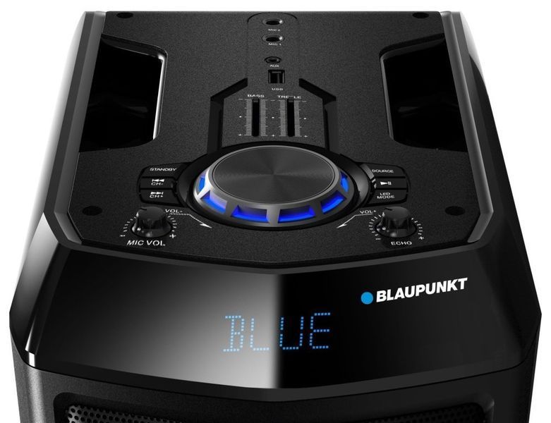 Power Audio BLAUPUNKT PS05.2DB, 60 Вт, Bluetooth, батарея 23 години, бездротовий мікрофон у комплекті, вхід USB 890696 фото