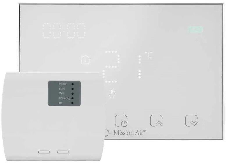 Гріючий мат під плитку MISSION AIR MA-160W/м&sup2; 14 м&sup2; (28 м x 50 см) + регулятор Gemini Білий WiFi e2066343 фото