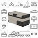 Портативный холодильник Yeticool Yolco FCX18 Cream 597785 фото 28