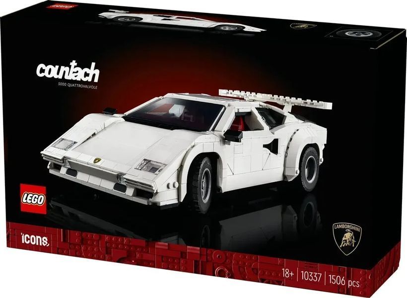 Авто-конструктор LEGO Icons Lamborghini Countach 5000 Quattrovalvole (10337) 613479 фото