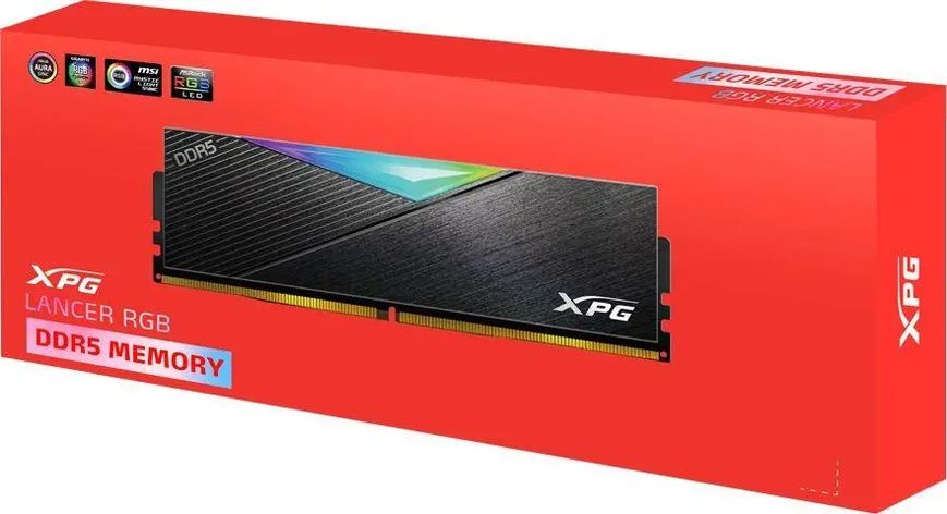 Пам'ять для настільних комп'ютерів Adata 32 GB (2x16GB) DDR5 5200 MHz XPG Lancer RGB (AX5U5200C3816G-DCLARBK) 361486 фото