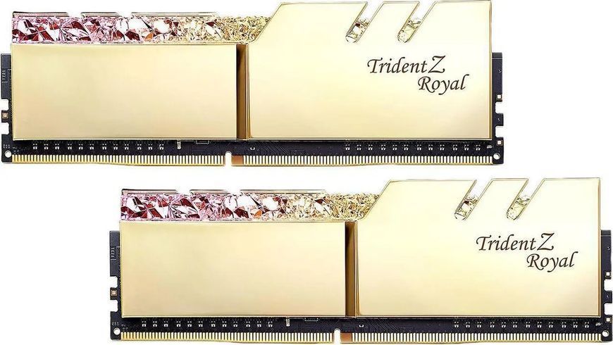 Пам'ять для настільних комп'ютерів G.Skill 16 GB (2x8GB) DDR4 3200 MHz Trident Z Royal (F4-3200C14D-16GTRG) 026440 фото