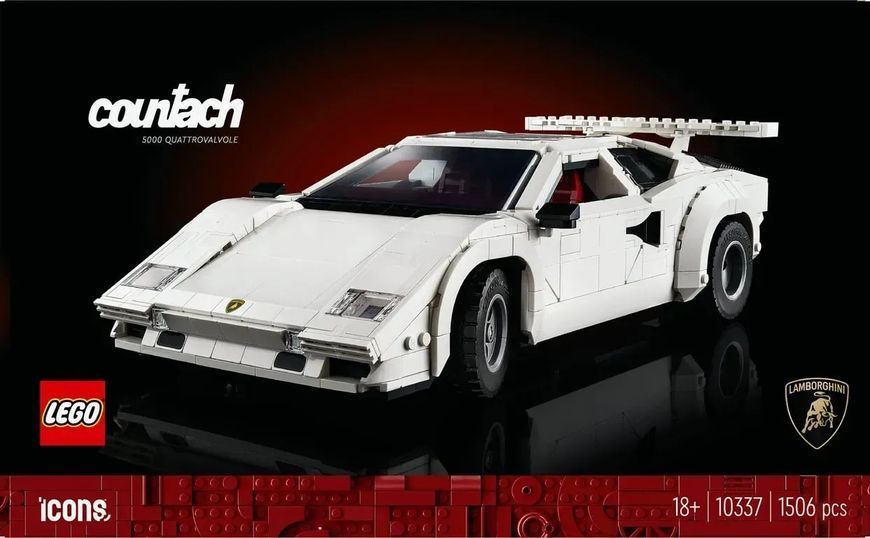 Авто-конструктор LEGO Icons Lamborghini Countach 5000 Quattrovalvole (10337) 613479 фото