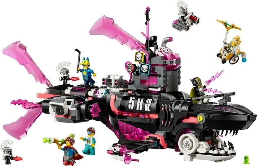 Блоковий конструктор LEGO Dreamzzz Страхітливий підводний човен &laquo;Акула&raquo; (71500) 613408 фото