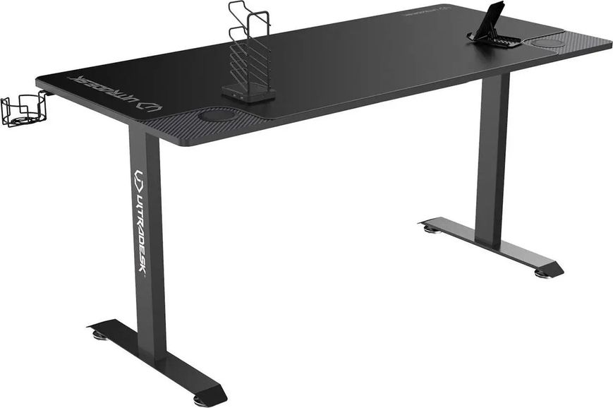 Геймерський ігровий стіл Ultradesk MOMENTUM (UDESK-MM-BK) 322894 фото