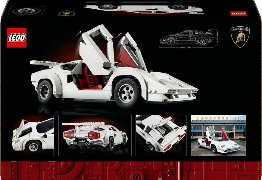 Авто-конструктор LEGO Icons Lamborghini Countach 5000 Quattrovalvole (10337) 613479 фото
