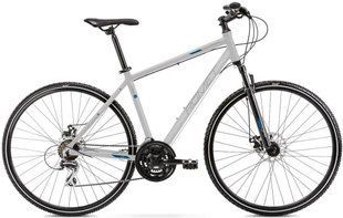 Велосипед гібрид Romet Orkan 1 M 28 2024 Silver/Blue 603153 фото