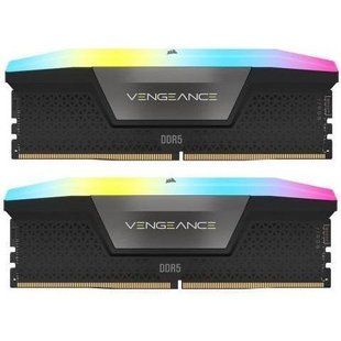 Пам'ять для настільних комп'ютерів Corsair 32 GB (2x16GB) DDR5 7200 MHz Vengeance RGB (CMH32GX5M2X7200C34) 027622 фото