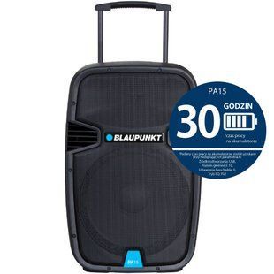 Power Audio BLAUPUNKT PA15, 700 Вт, Bluetooth, акумулятор 3,5 години, мікрофон у комплекті, вбудований еквалайзер 873193 фото