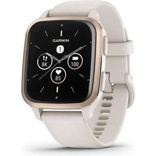 Смарт-годинник Garmin Venu Sq 2 &ndash; Music Edition Peach Gold Al. Bezel w. Ivory Case and S. Band (010-02700-01/11/81) 035299 фото