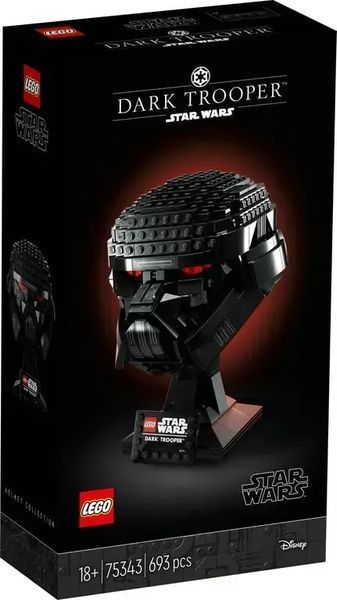 Блочный конструктор LEGO Star Wars Шлем темного штурмовика (75343) 613389 фото