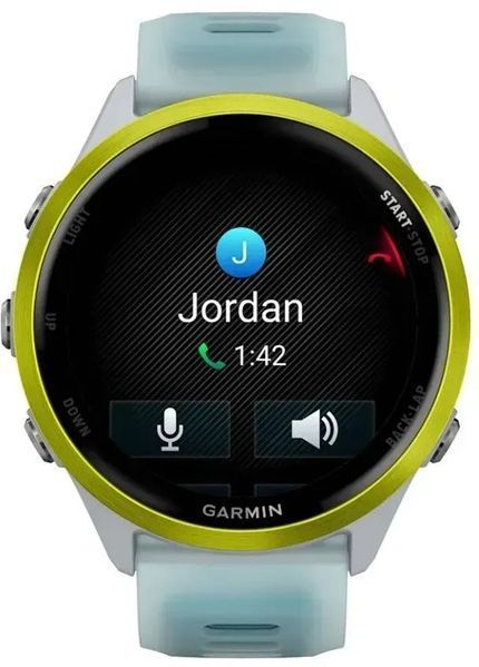 Смарт-годинник Garmin Forerunner 570 47mm Amp Yellow Aluminum w. Translucent Whitestone/Turquoise Band (010-02971-01) 614367 фото
