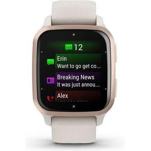 Смарт-годинник Garmin Venu Sq 2 &ndash; Music Edition Peach Gold Al. Bezel w. Ivory Case and S. Band (010-02700-01/11/81) 035299 фото