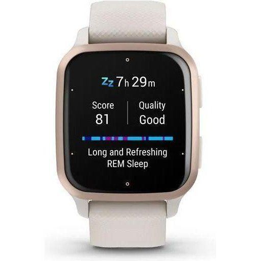 Смарт-годинник Garmin Venu Sq 2 &ndash; Music Edition Peach Gold Al. Bezel w. Ivory Case and S. Band (010-02700-01/11/81) 035299 фото