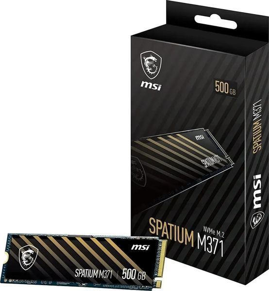 SSD накопичувач MSI Spatium M371 500 GB M.2 (PAMISS650040) 458926 фото