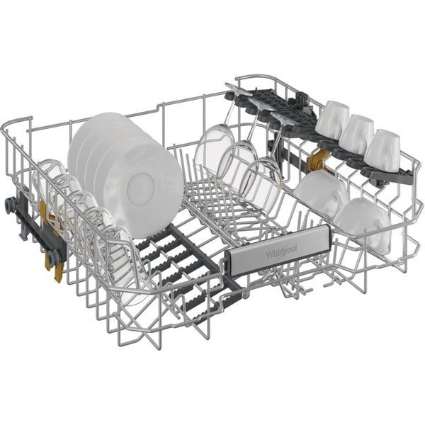 Посудомийна машина WHIRLPOOL W8FHS61BS MaxiSpace PowerClean Pro Кошик SpaceClean Автовідкривання дверей 60 см Чорна сталь 2098016 фото