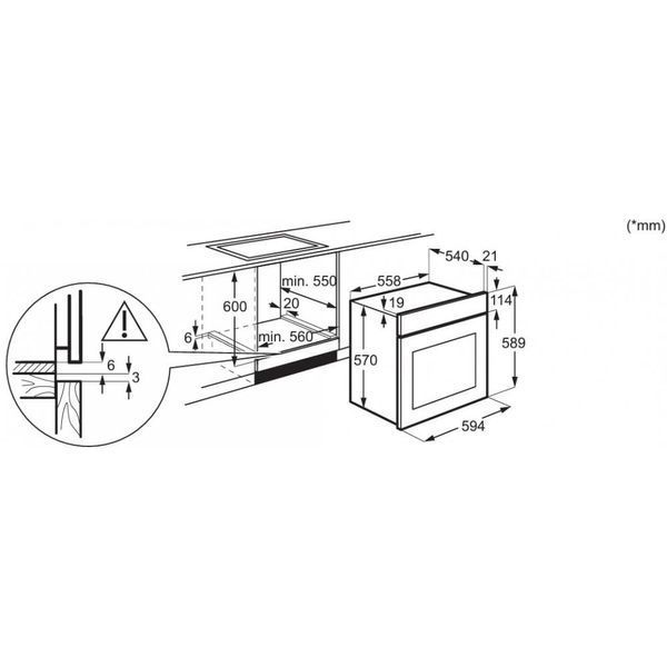 Духовка электрическая Electrolux EOD5H70BX 011303 фото
