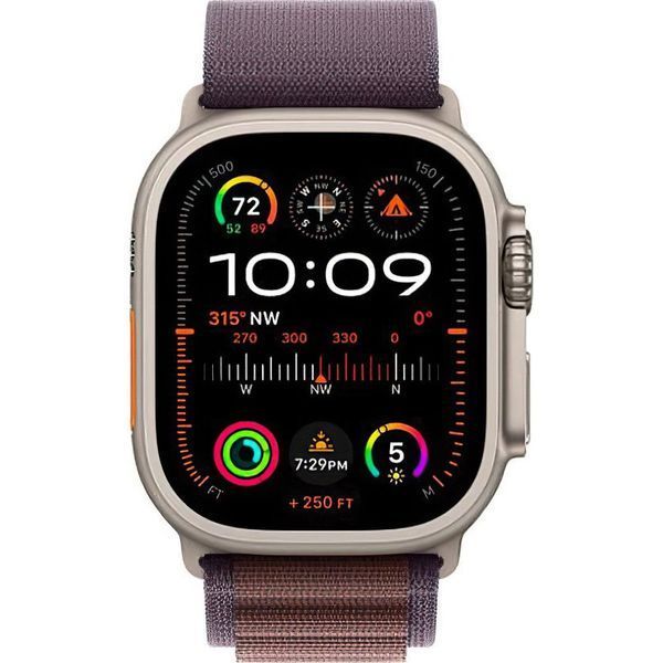 Смарт-часы Apple Watch Ultra 2 GPS + Cellular 49mm Titanium Case with Indigo Alpine Loop - Medium (MRET3) 035028 фото