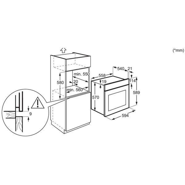 Духовка электрическая Electrolux EOD5H70BX 011303 фото