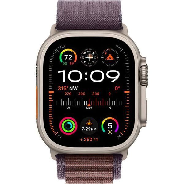 Смарт-часы Apple Watch Ultra 2 GPS + Cellular 49mm Titanium Case with Indigo Alpine Loop - Medium (MRET3) 035028 фото
